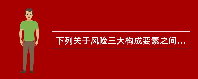 下列关于风险三大构成要素之间关系的说法，错误的是（）。