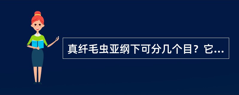 真纤毛虫亚纲下可分几个目？它们在形态上有什么区别？每个目下有哪些常见的种类？（各