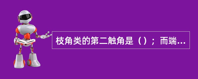 枝角类的第二触角是（）；而端足类的第二触角是（）。