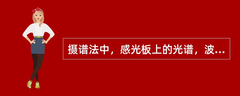 摄谱法中，感光板上的光谱，波长每100A的间隔距离，在用光栅单色器时是（）；在用