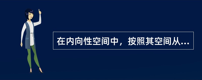 在内向性空间中，按照其空间从大到小排列，正确的一组是（）。