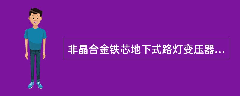 非晶合金铁芯地下式路灯变压器，产品的系列容量为（）kVA.