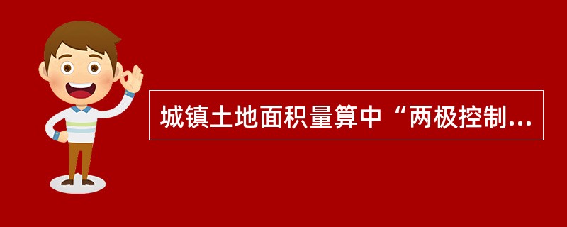 城镇土地面积量算中“两极控制”、“三级控制”的含义是什么？