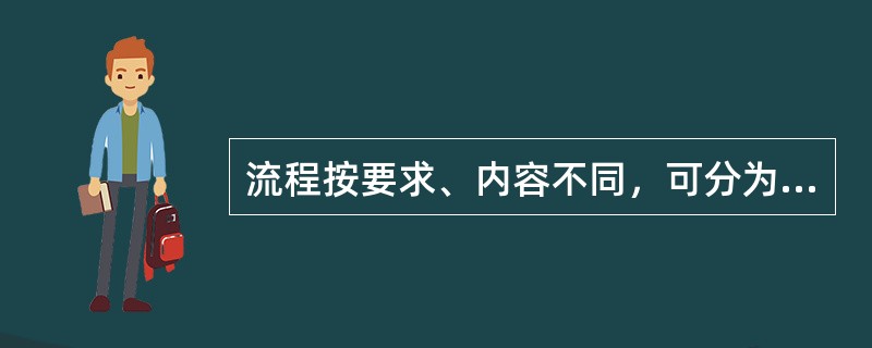 流程按要求、内容不同，可分为（）。