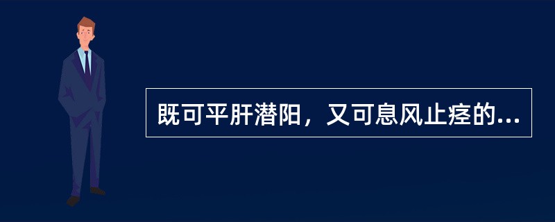 既可平肝潜阳，又可息风止痉的药物有（）