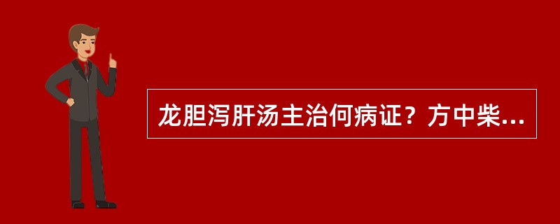 龙胆泻肝汤主治何病证？方中柴胡的配伍意义是什么？