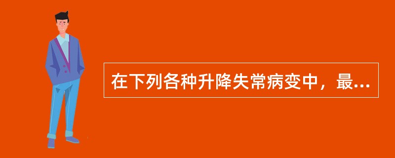 在下列各种升降失常病变中，最为重要的是()