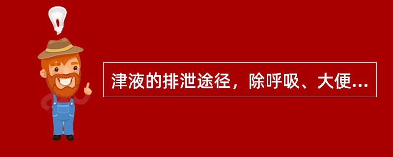 津液的排泄途径，除呼吸、大便外，还有_________、_________。