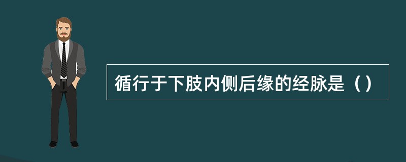 循行于下肢内侧后缘的经脉是（）