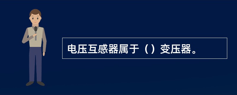 电压互感器属于（）变压器。