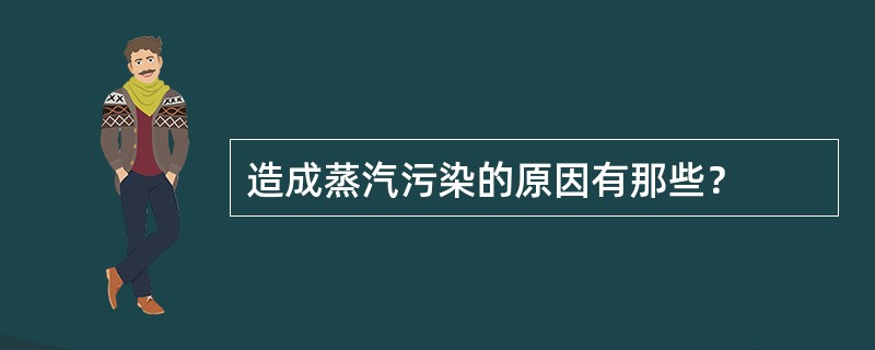 造成蒸汽污染的原因有那些？