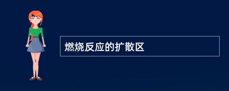 燃烧反应的扩散区