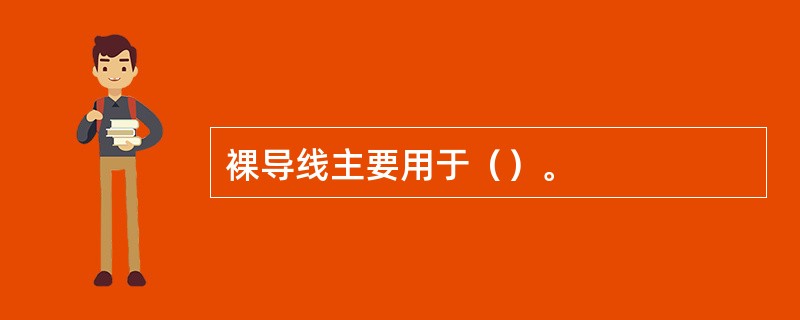 裸导线主要用于（）。