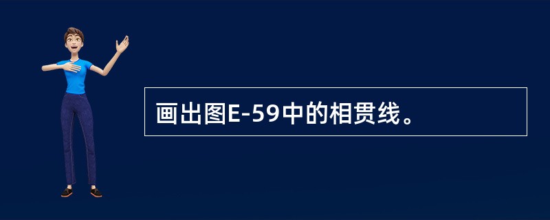 画出图E-59中的相贯线。