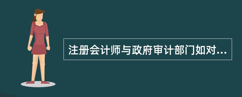 注册会计师与政府审计部门如对同一审计事项进行审计，最终形成的审计结论可能存在差异