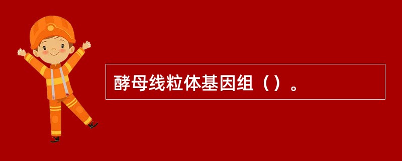 酵母线粒体基因组（）。