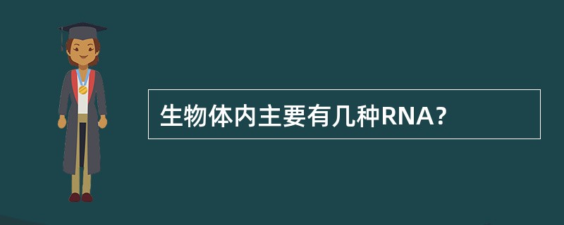 生物体内主要有几种RNA？