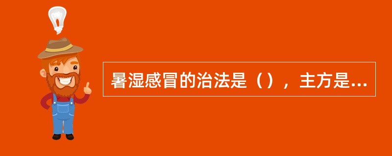 暑湿感冒的治法是（），主方是（）