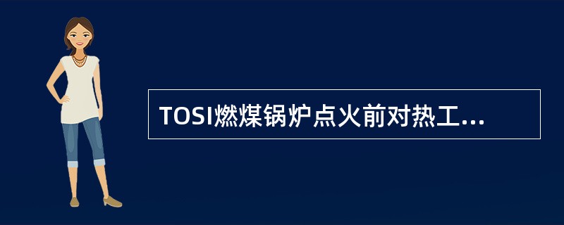 TOSI燃煤锅炉点火前对热工仪表有何要求？