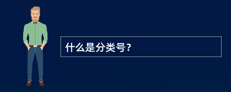什么是分类号？