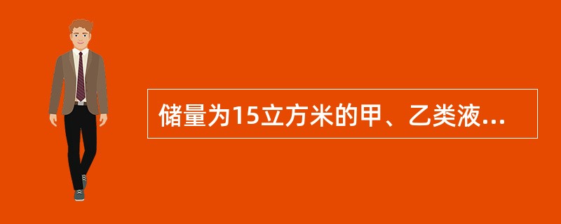 储量为15立方米的甲、乙类液体储罐与二类高层民用建筑的防火间距不应小于()米。