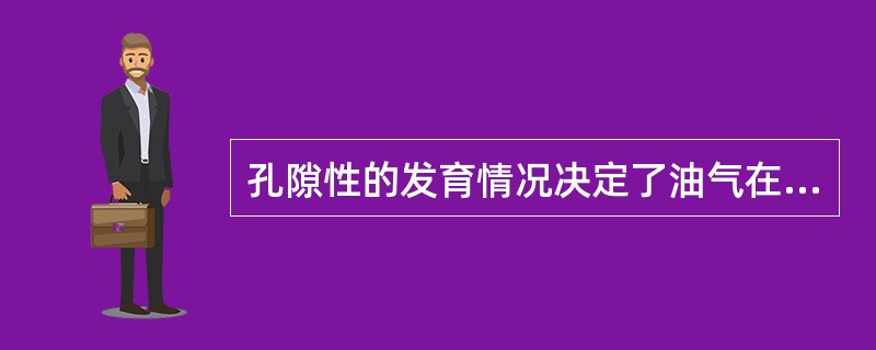 孔隙性的发育情况决定了油气在岩石中流动的难易程度。