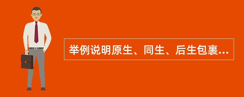 举例说明原生、同生、后生包裹体的定义及如何区分？1