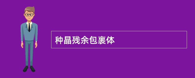 种晶残余包裹体