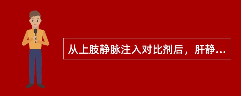 从上肢静脉注入对比剂后，肝静脉期显示时间约为（）