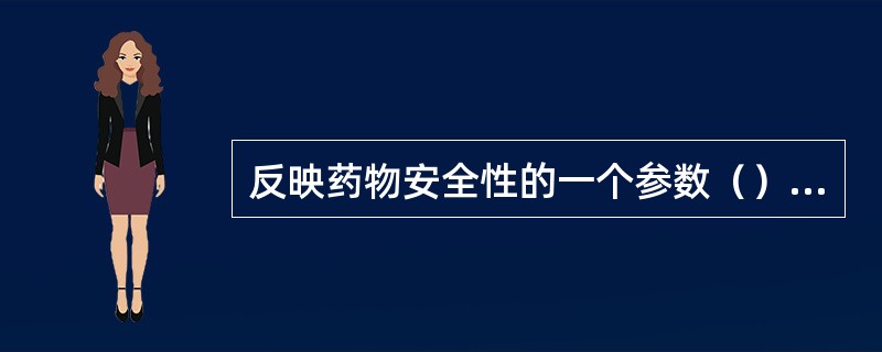 反映药物安全性的一个参数（）反映药物最大作用强度的表示方式（）