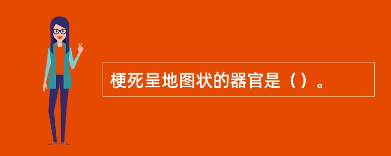 梗死呈地图状的器官是（）。