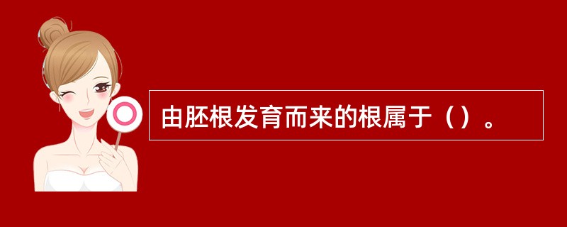 由胚根发育而来的根属于（）。