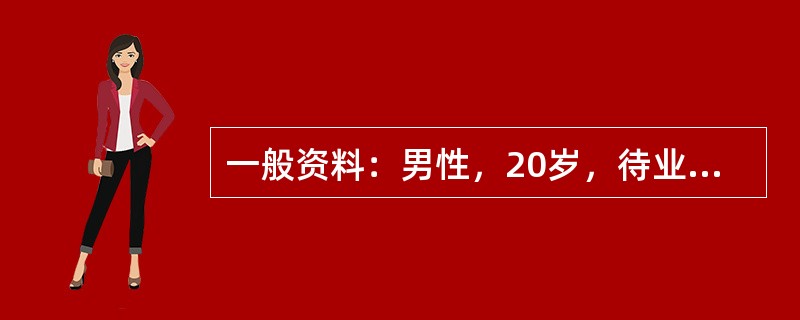 一般资料：男性，20岁，待业，因主述情绪低落，压抑、厌学，而来咨询。案例介绍：求