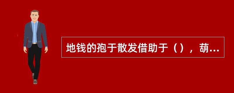 地钱的孢于散发借助于（），葫芦藓的孢子散发借助于（）。