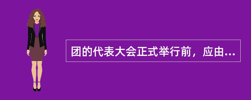 团的代表大会正式举行前，应由（）主持召开大会预备会议。