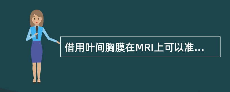 借用叶间胸膜在MRI上可以准确划分肺叶。