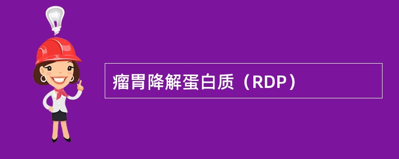 瘤胃降解蛋白质（RDP）