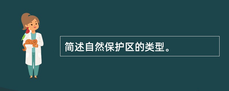 简述自然保护区的类型。