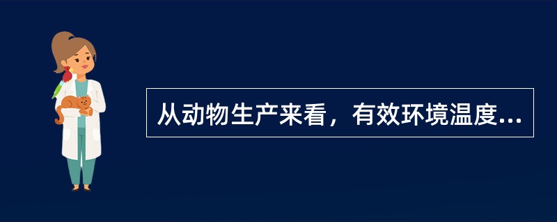 从动物生产来看，有效环境温度处于等热区尤其在最适生产区时，饲养动物最为适宜，经济