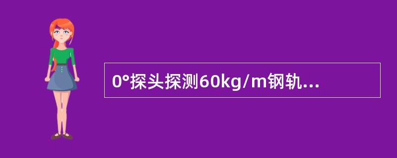 0°探头探测60kg/m钢轨时，声程为250mm，正常螺孔反射波应出现在刻度（）