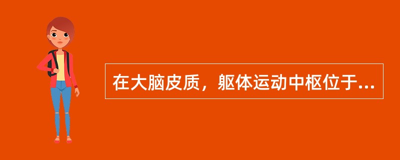 在大脑皮质，躯体运动中枢位于中央前回和（），躯体感觉中枢位于中央后回和中央旁小叶