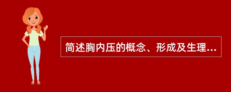 简述胸内压的概念、形成及生理意义。