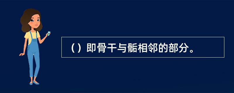 （）即骨干与骺相邻的部分。