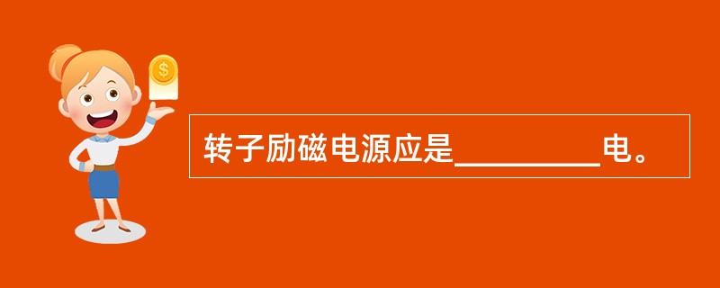 转子励磁电源应是_________电。