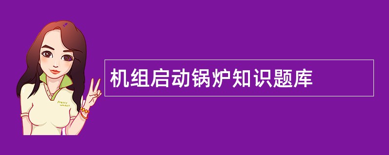 机组启动锅炉知识题库