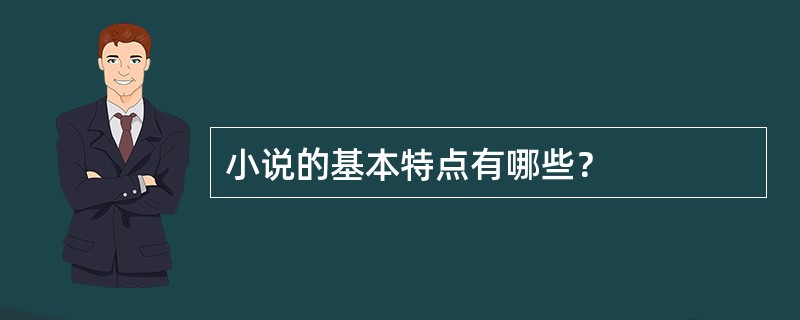 小说的基本特点有哪些？