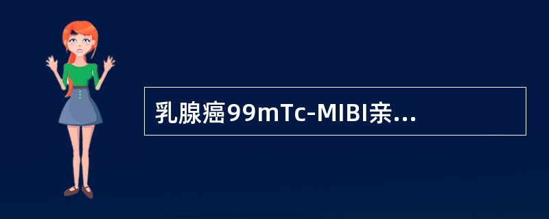 乳腺癌99mTc-MIBI亲肿瘤显像时，可通过半定量指标--肿瘤的滞留指数（RI