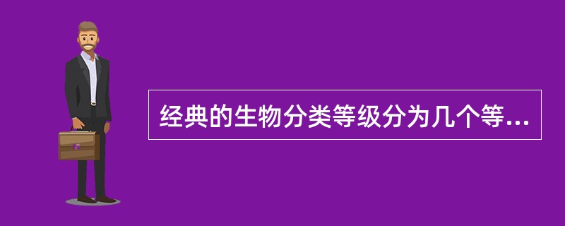 经典的生物分类等级分为几个等级？（）