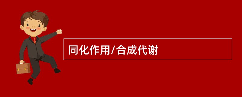 同化作用/合成代谢