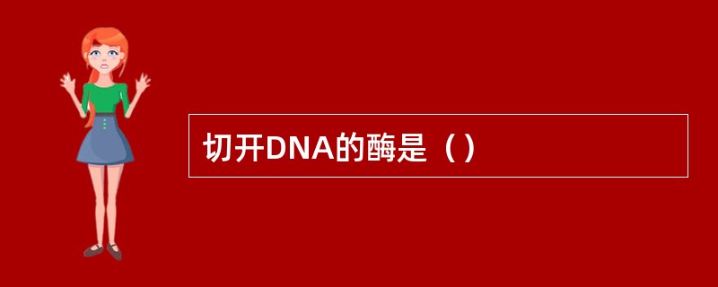 切开DNA的酶是（）